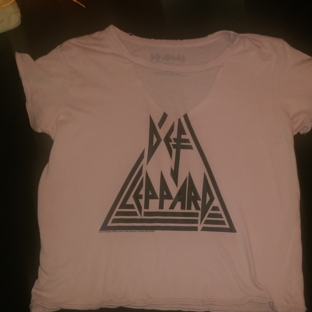 Def Leapord crop top